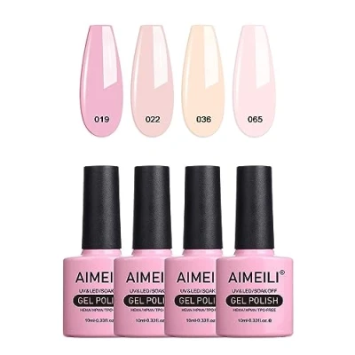 Afbeelding van AIMEILI uv Gel Nagellak Set Gellak Kleur Gelnagel Soak Off Polish Van 4 X 10 ml Gift Kit 17
