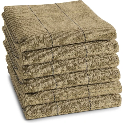 Afbeelding van Keukendoek DDDDD Fence Sand 50 x 55 cm (6 Delig)