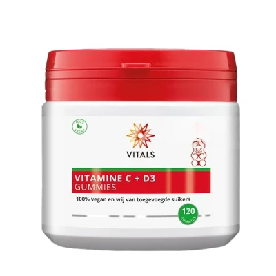Afbeelding van Vitals Vitamine C + D3 120st