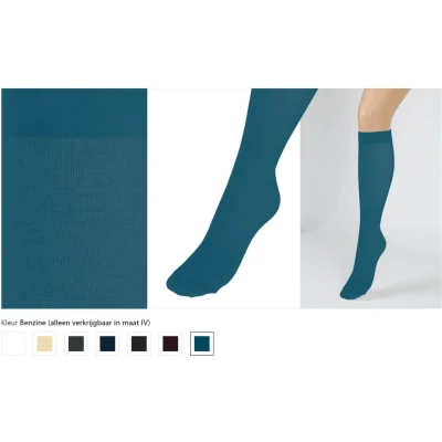 Afbeelding van Reiskousen, Travelkousen, Compressana Twist, Unisex, petrol, maat 44 46 (V)