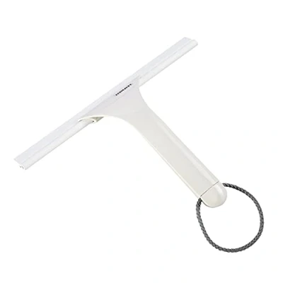 Afbeelding van Leifheit Cabino Douchecabinertrekker voor wanden van glas, acryl, tegels of tegels, extra lichte douchewisser, trekker met ophangkoord