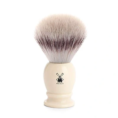 Afbeelding van Muhle scheerkwast synthetisch haar CLASSIC wit L
