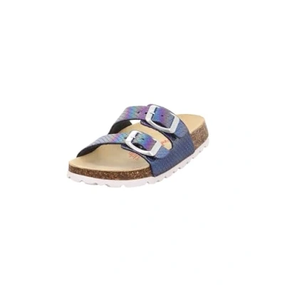 Afbeelding van Superfit Meisjespantoffels met voetbed, Blauw 8130, 27 EU Breed