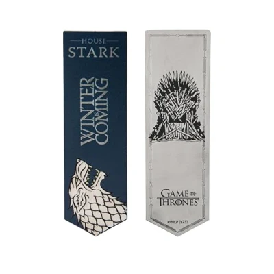 Afbeelding van Cinereplicas Game of Thrones Metalen bladwijzer Stark en Targaryen 14x4cm Officiële licentie (Stark)