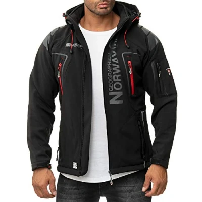 Afbeelding van Geographical Norway Heren jas Softshell Outdoor Bans productie, Zwart 03, L