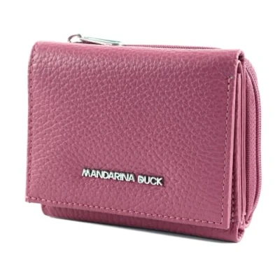 Afbeelding van MANDARINA DUCK Leren Portemonnee Mellow Wallet Red Violet Paars