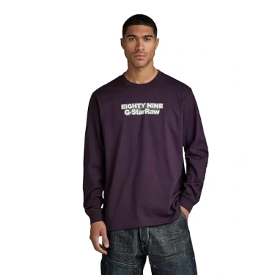 Afbeelding van G Star Eighty NINE Graphic Longsleeve, Heren, Maat: Large, Lt maze