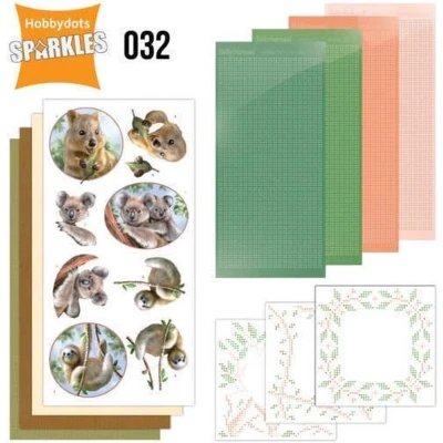 Afbeelding van Nr 32 Sparkles Set Wild Animals Outback by Amy Design