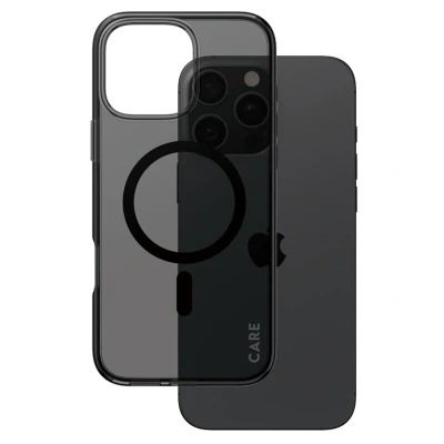 Afbeelding van Apple iPhone 16 Pro Max MagSafe Hoesje Gerecycled kunststof PanzerGlass Hardcase/Backcover Zwart Telefoonhoesje Shockproof/Valbescherming