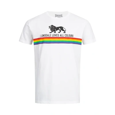 Afbeelding van Lonsdale Nelson Tshirt print, Heren, Maat: Small, White