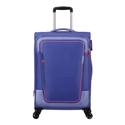 Afbeelding van American Tourister Pulsonic Spinner 68 EXP soft lilac Zachte koffer