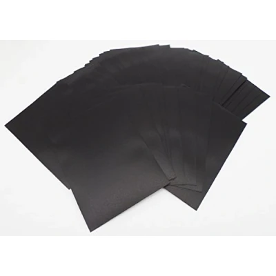Afbeelding van Docsmagic.de 5 x 100 Mat Black Card Sleeves Standard Size 66 91 PKM MTG