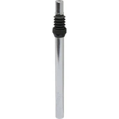 Afbeelding van Dresco zadelpen verend kaars 350 x 25,4 mm aluminium zilver