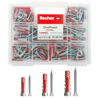 Afbeelding van Fischer 544546 Duopower Kit universele pluggen met schroef, kleurloos.