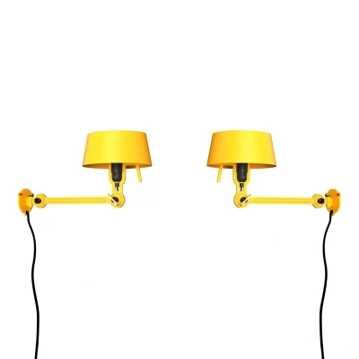 Afbeelding van Tonone Bolt Bed Underfit wandlamp met stekker set van 2 Sunny Yellow