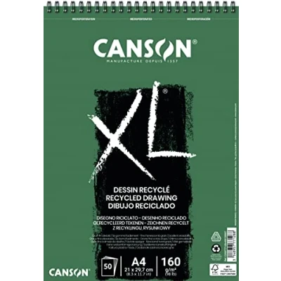 Afbeelding van Canson Album recycled papier XL 160gram A4 50 vellen