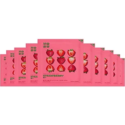 Afbeelding van Holika Pure Essence Mask Sheet Strawberry Toning Made Of Ecstrakt 20Ml