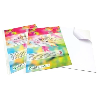 Afbeelding van Evergreen Goods 20 vellen A4 wit mat afdrukbaar vinyl stickerpapier, compatibel met inkjet en laserprinter, zelfklevend waterdicht stickerpapier voor aangepaste borden, productetiketten afdrukken