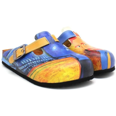 Afbeelding van Goby Van Gogh Clogs Handgemaakt Premium Kwaliteit Maat 42