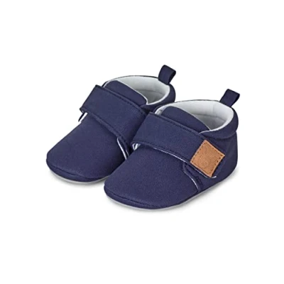 Afbeelding van Sterntaler Uniseks kruipschoen voor baby&#039;s, effen, platte slipper, marineblauw, 20 EU