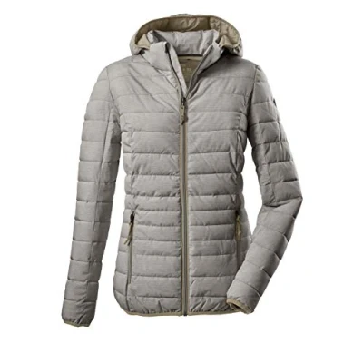 Afbeelding van G.I.G.A. DX Uyaka Stripe Casual functionele jas voor dames, dons look, met afritsbare capuchon
