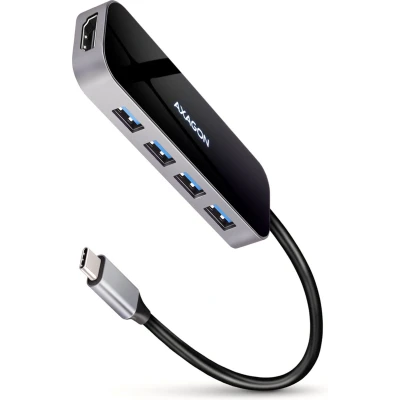 Afbeelding van AXAGON HMC 6H4A 4x USB A + HDMI, C 3.2 Gen 1 hub, PD 100W, 20cm cable