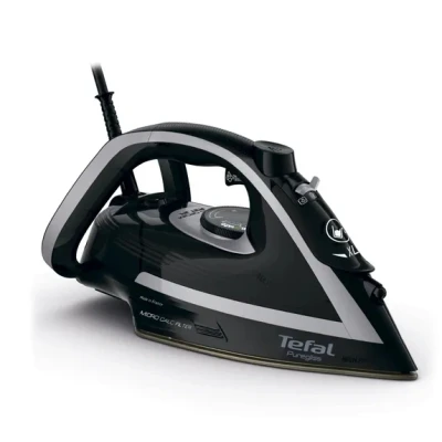 Afbeelding van Tefal Puregliss FV8062E0 strijkijzer Droog &amp;stoomstrijkijzer Durilium AirGlide Autoclean soleplate 3000 W Zwart, Grijs