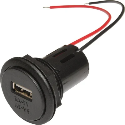 Afbeelding van ProCar USB inbouwstopcontact stroomvoorziening max=3A geschikt voor A