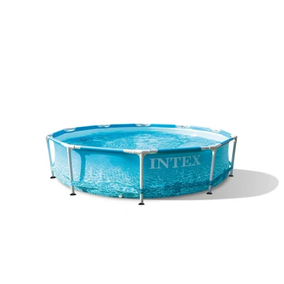 Afbeelding van Zwembad Intex Beachside Metal Frame Blauw 305 x 76 cm Zonder Filterpomp