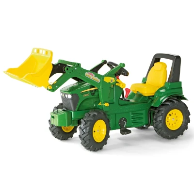 Afbeelding van Rolly Toys Farmtrac John Deere 7930 traptrekker met lucht banden, versnelling, rem en voorlader
