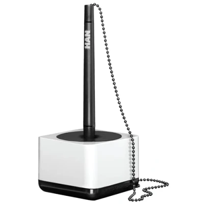 Afbeelding van Baliebalpen Han iLine met ketting en standaard wit