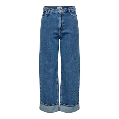 Afbeelding van ONLY MIT Weitem Onlhope Aille Weiter Flared Jeans, Dames, Maat: 29x32, Medium blue denim