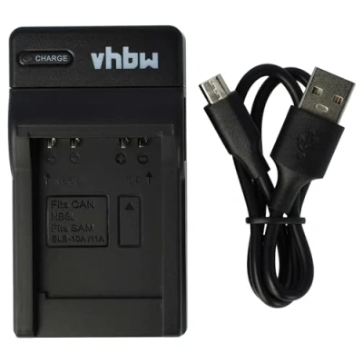 Afbeelding van vhbw USB acculader compatibel met Samsung WB500, WB5000, WB550, WB5500, WB600, WB650, WB690, WB700, WB710, WB750, WB850, WB850F