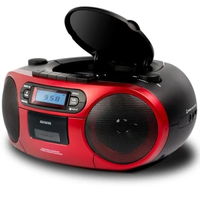 Afbeelding van Aiawa Boombox BBTC 550MG ROJO CASETE/CD/USB/BT/MP3/FM PLL/AUX IN 3,5 mm/2 x 3 W 550RD