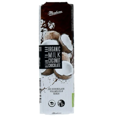 Afbeelding van Meybona Organic Milk Coconut Chocolate Bar 35GR