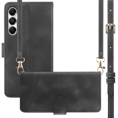 Afbeelding van Samsung Galaxy A55 Hoesje Kunstleder iMoshion Bookcase Zwart Telefoonhoesje