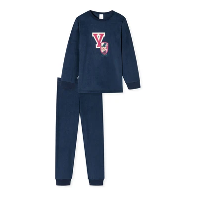 Afbeelding van Schiesser CAT ZOE Pyjama voor kinderen, Maat: 92, Dunkelblau