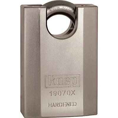 Afbeelding van Kasp 190 K19070XD Hoog veiligheidshangslot 70 mm, Zilver/Grijs, Gesloten Sluiting