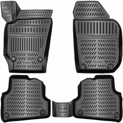 Afbeelding van Elmasline Design 3D rubbermatten set voor VW Polo V (6R 6C) 2009 2017 extra hoge rand van 5 cm