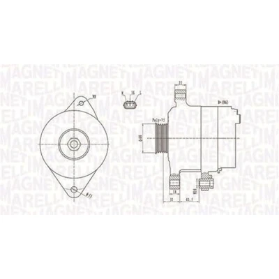 Afbeelding van Magneti Marelli Alternator/Dynamo 063731892010