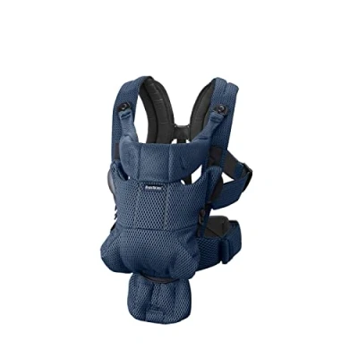 Afbeelding van BabyBjörn Draagzak Move 3D Mesh Marineblauw Buikdrager Ergonomisch Extra lendesteun Ademend