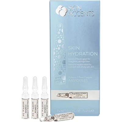 Afbeelding van inspira: cosmetics Skin Accents Hydration Hyaluron 2 Power Complex Ampullen Intensieve hydratatie voor een gladde, fluweelachtige huid 14 ml