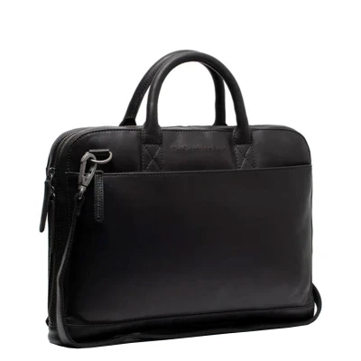 Afbeelding van Leren Laptoptas Zwart Tilbury