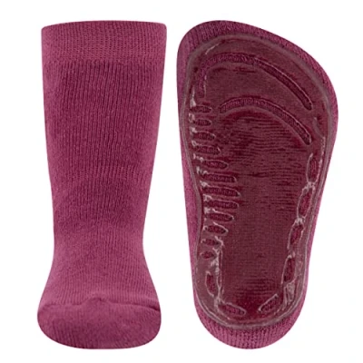 Afbeelding van EWERS SoftStep Uni, antislipsokken voor jongens en meisjes, 1 paar antislip kindersokken met rubberen zool, kastanje, 25 26 EU