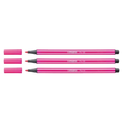 Afbeelding van Viltstift STABILO Pen 68/56 roze rood