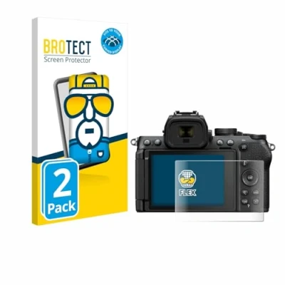 Afbeelding van BROTECT Screenprotector voor Nikon Z50 II Folie Beschermfolie transparant volledig dekking (2 Stuks)