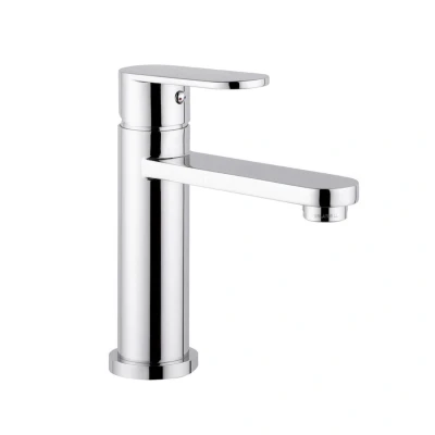 Afbeelding van Wastafelmengkraan Sapho Dandy 1 hendel Recht 16.8 cm Chroom