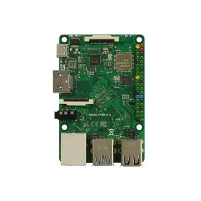 Afbeelding van Rock Pi 4 Model B 4GB (met dualband 2,4/5GHz WLAN/Bluetooth 5.0) met UFL stekker