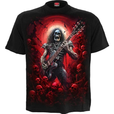 Afbeelding van Spiral Tomb of Rock T shirt zwart 4XL Katoen Heren Basics, wear, Schedels
