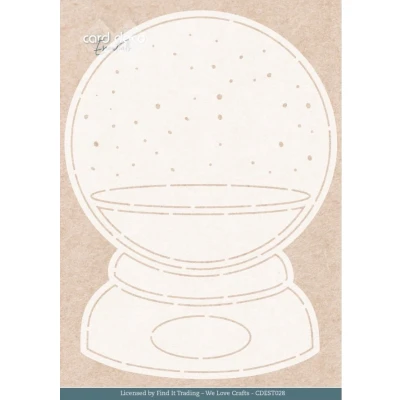Afbeelding van Stencil Card Deco Essentials Enchanting Globe A5